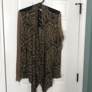 Open front cardigan